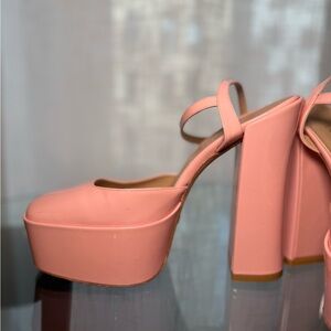Stuart Weitzman Pink Platform Heels